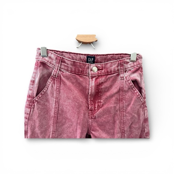 GAP Kids Red Washed Cargo Jeans - Picture 3 of 4